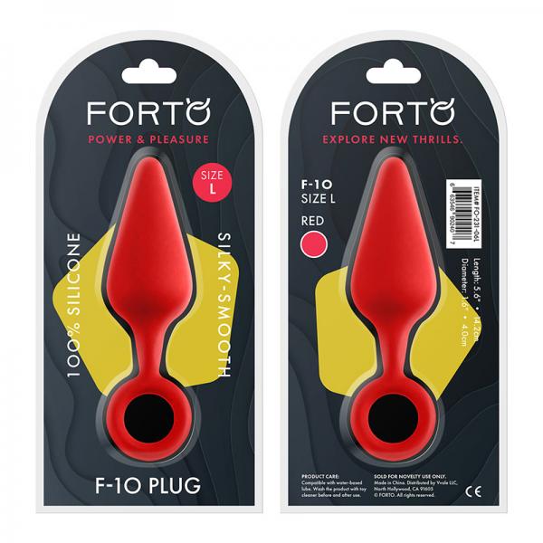 Forto F-10: Silicone Plug W/ Pull Ring Lg