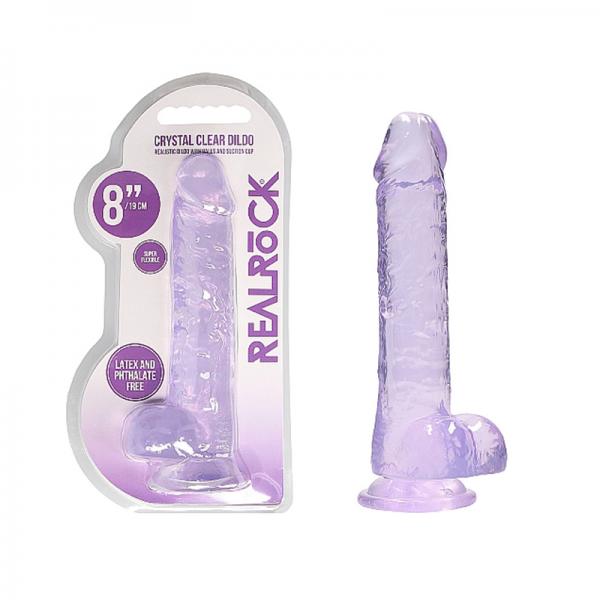 Realrock Realistic Dildo With Balls 8 inches