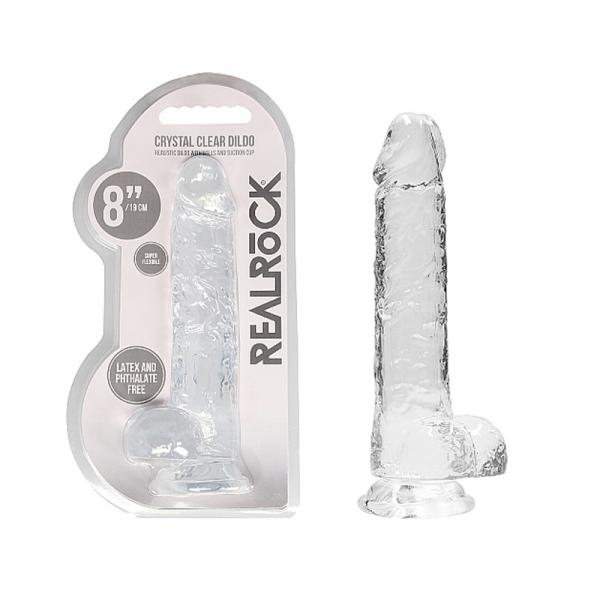 Realrock Realistic Dildo With Balls 8 inches