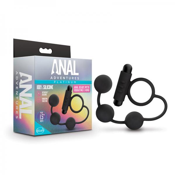 Anal Adventure Platinum Beads Vibe Cring