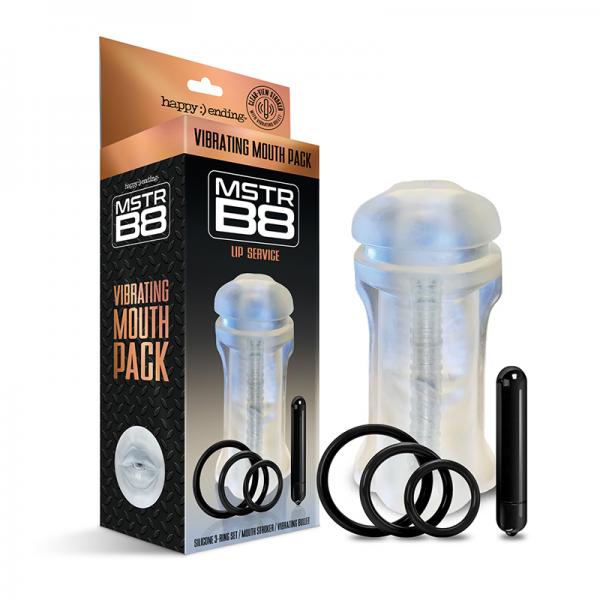 Mstr B8 Vibrating Mouth Ass Pack - Kit Of 5 Clear