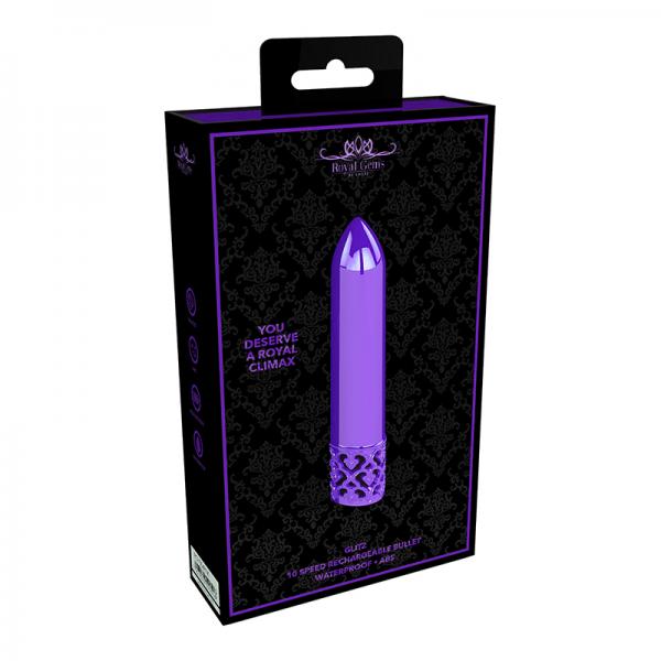 Royal Gems - Glitz - Abs Rechargeable Bullet - Purple