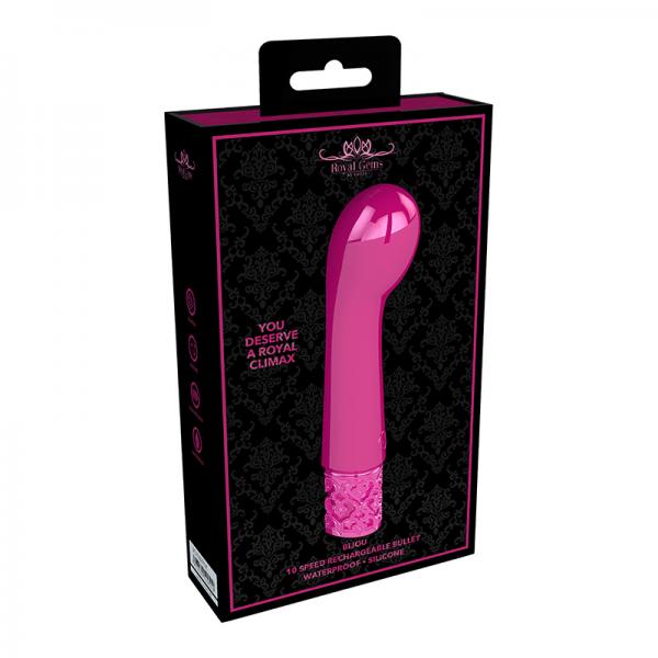 Royal Gems - Bijou - Silicone Rechargeable Bullet - Pink