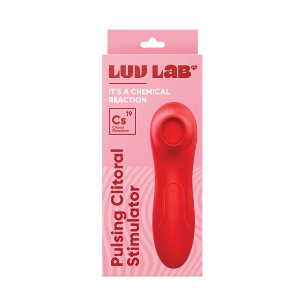 Luv Lab Cs19 Pulsing Clit Stimulator Silicone Red