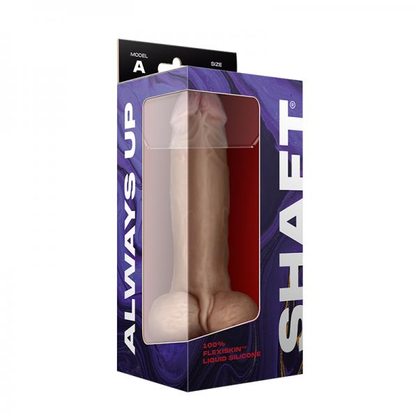 Shaft Model A Flexskin Liquid Silicone 9.5'' Dong W/balls - Pine