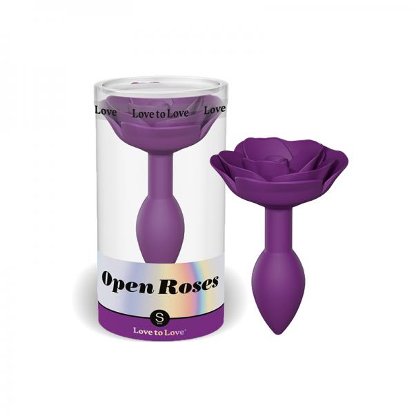 Love To Love Open Roses Anal Plug Small Purple Rain