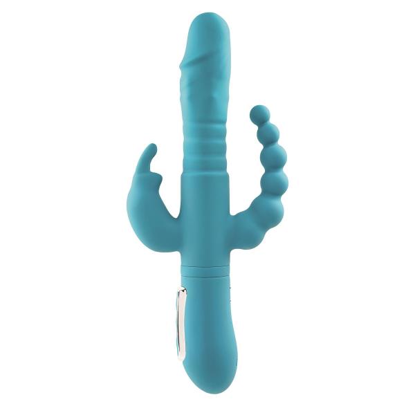 A&e Eve's Thrusting Triple Joy Rabbit Teal