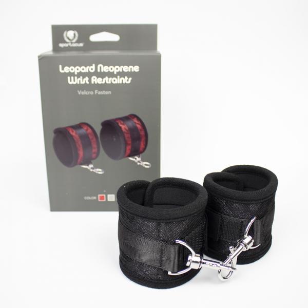 Spartacus Wrist Restraints - Neoprene Black