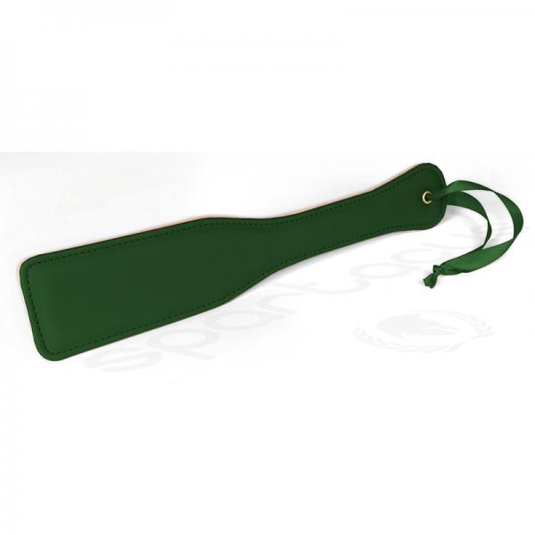 Spartacus Green Pu Paddle With Reverse Plush