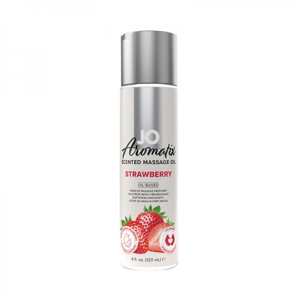 Jo Aromatix Strawberry Massage Oil 4 Oz.