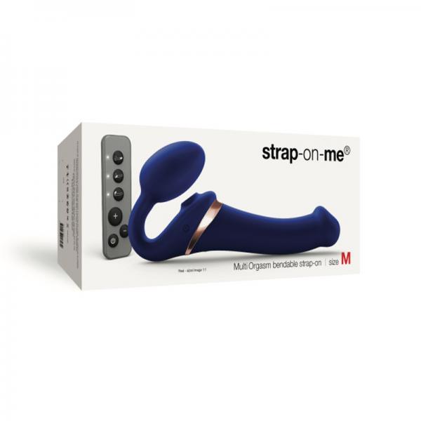 Strap On Me Multi Orgasm Bendable Strapless Strap On Medium - Night Blue