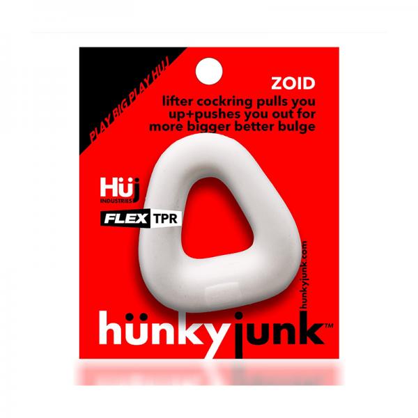 Hunkyjunk Zoid Trapezoid Lifter Cockring White Ice