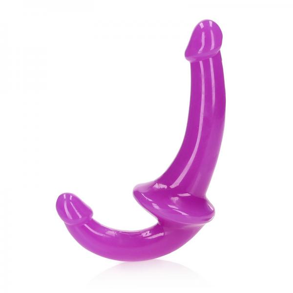 Shots Realrock 6'' Strapless Strap On Glow In The Dark - Neon Purple