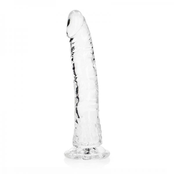 Realrock Crystal Clear Slim 8 In. Dildo Clear