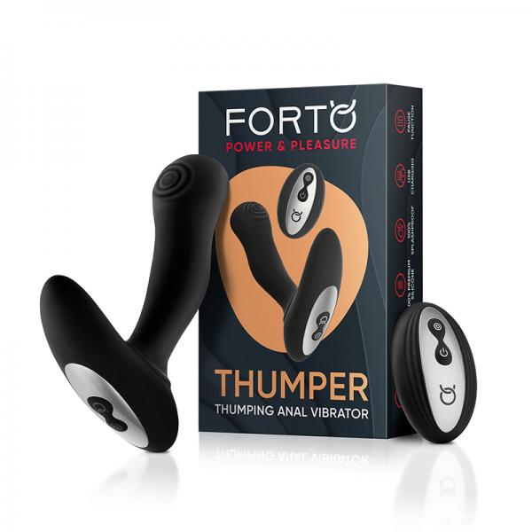 Forto Thumper Anal Vibrator - Black