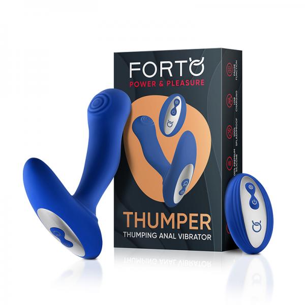 Forto Thumper Anal Vibrator - Blue