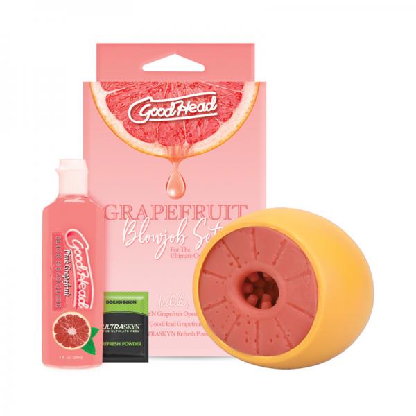 Goodhead Grapefruit Blowjob Set Yellow Pink