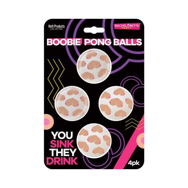 Boobie Beer Pong Balls -  4 Pk