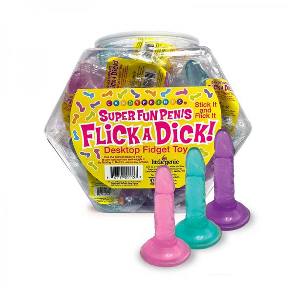 Flick A Dick Fidget Toy 24pc Fishbowl