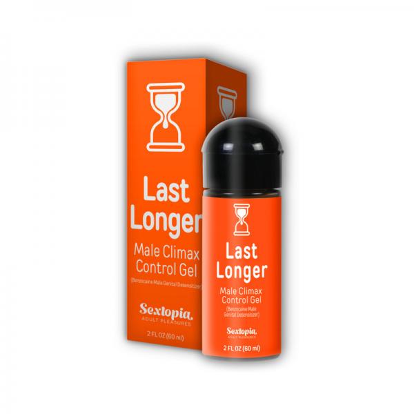 Sextopia Last Longer Male Climax Control Gel 2 Oz. Bottle