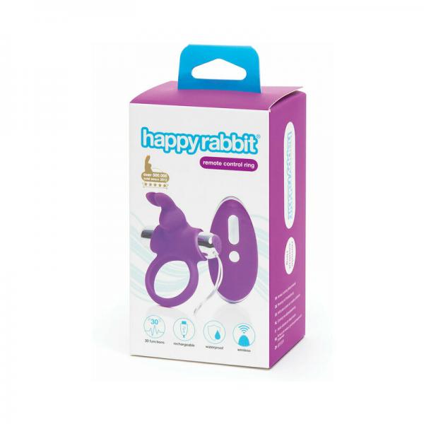 Happy Rabbit Remote Control Ring Purple