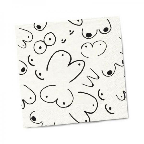 Twisted Wares Boobs Napkins 20-pack