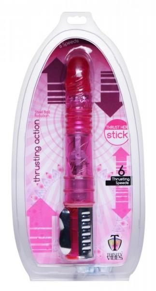 Thrust Her Sex Stick Pink Vibrator