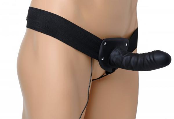 Deluxe Vibro Erection Assist Hollow Silicone Strap On