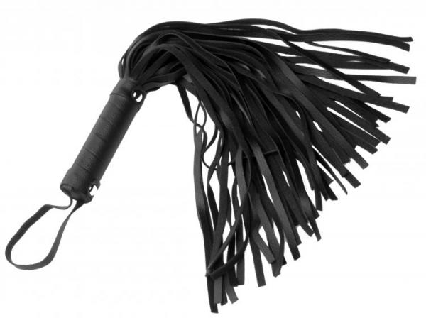 Pleather Pleasure Mini Flogger Black