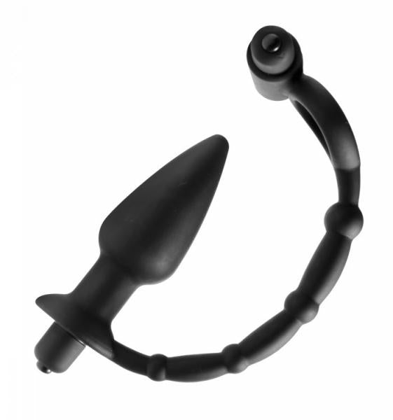 Viaticus Dual Cock Ring And Anal Plug Vibe