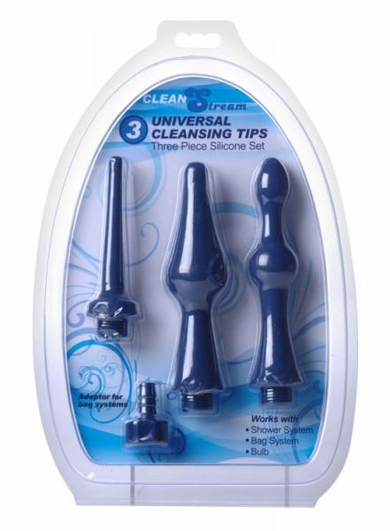 Universal 3 Piece Silicone Enema Attachment Set