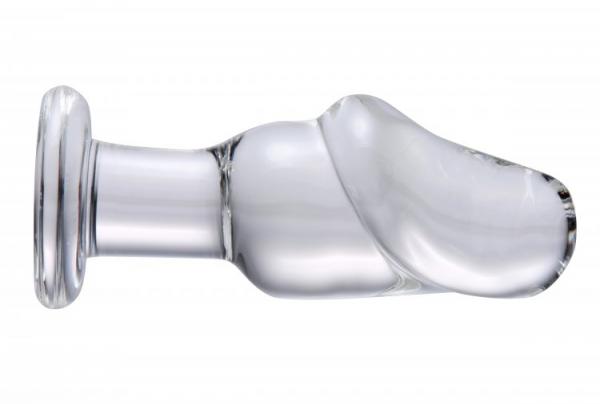 Asvini Glass Penis Anal Plug Clear