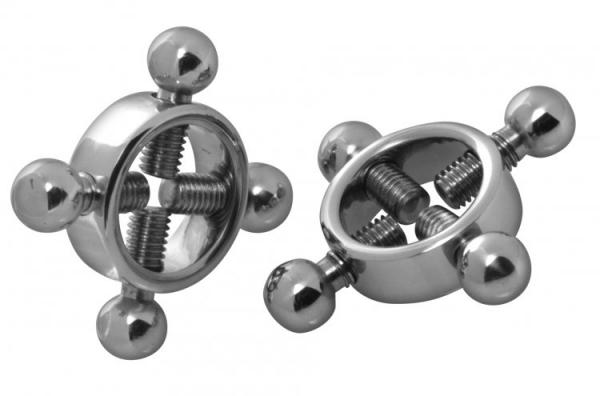 Stainless Steel Rings Of Fire Nipple Press Set