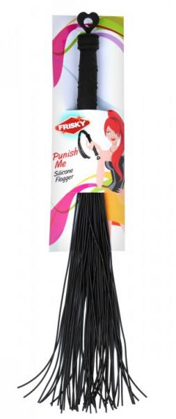 Punish Me Silicone Flogger Black