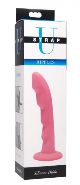 Strap U Ripples Silicone Harness Dildo