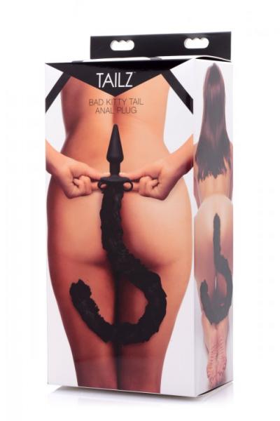 Bad Kitty Silicone Cat Tail Anal Plug Black