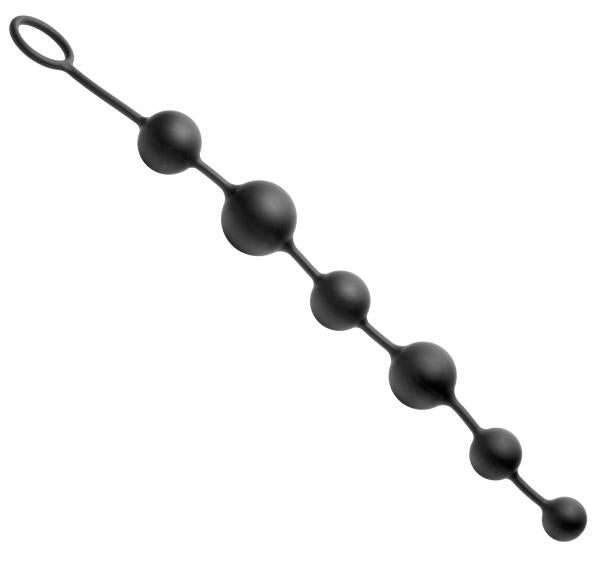 Serpent 6 Silicone Beads Of Pleasure Black