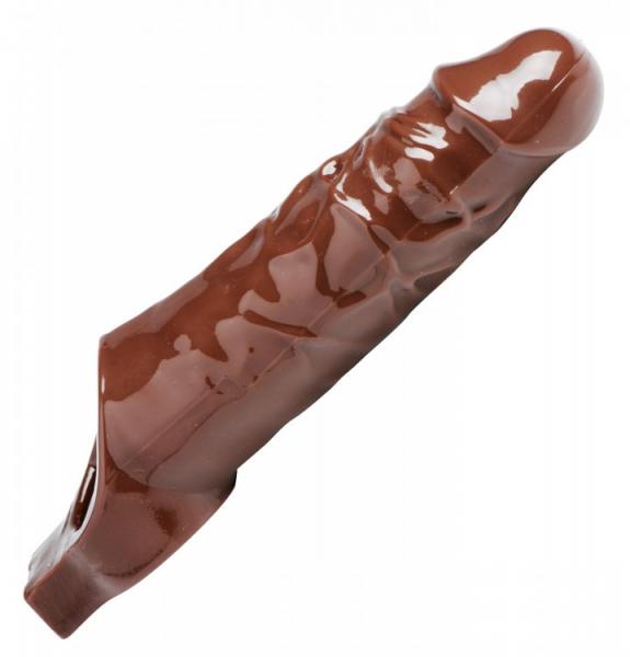 Really Ample Penis Enhancer Sheath Brown