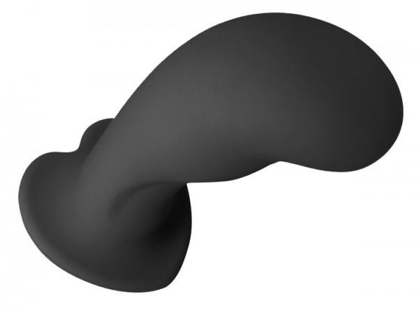 Strap U Heart On Silicone Harness Dildo Black