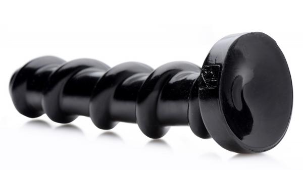 Mighty Screw 9.5 Inches Dildo Black