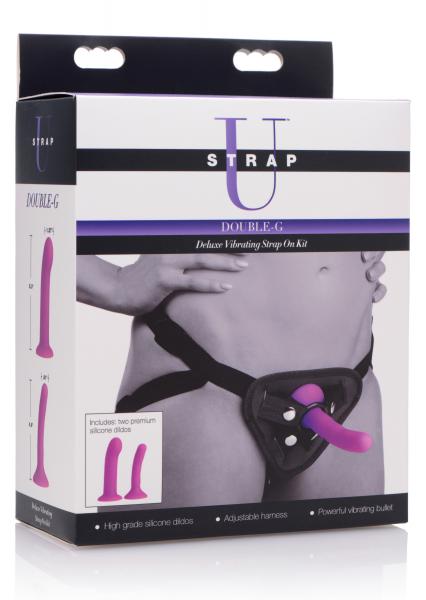 Double-G Deluxe Vibrating Strap On Kit