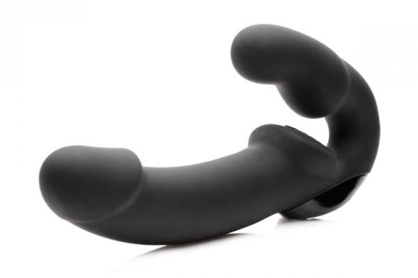 Urge Silicone Strapless Strap On With Remote Black