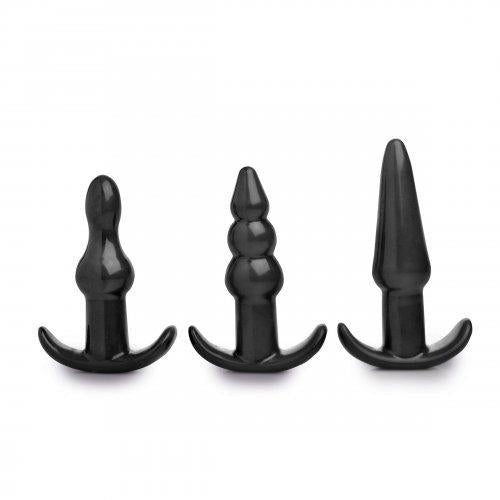 Trinity Vibes 4 Piece Vibrating Anal Plug Set