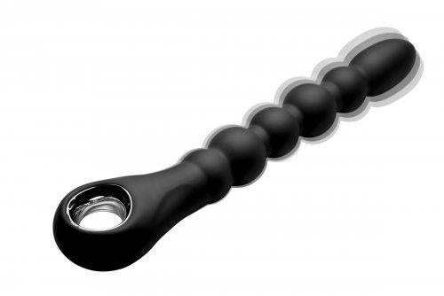 Dark Scepter 10X Vibrating Silicone Anal Beads