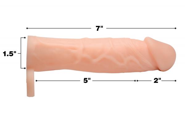 2 Inches Silicone Penis Extension Beige