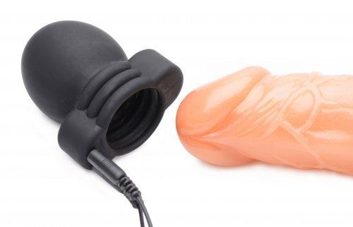 Lightning Hood E-Stim Penis Head Teaser Black