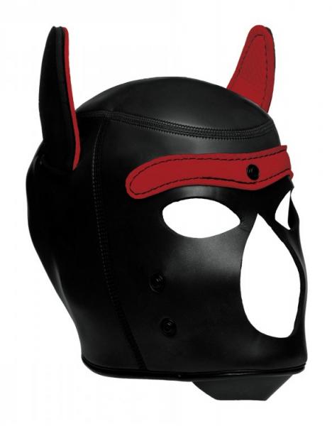 Spike Neoprene Puppy Hood Red O/S