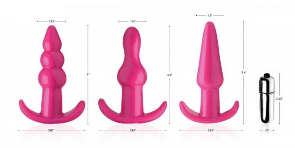 Thrill Trio Anal Plug Set Pink