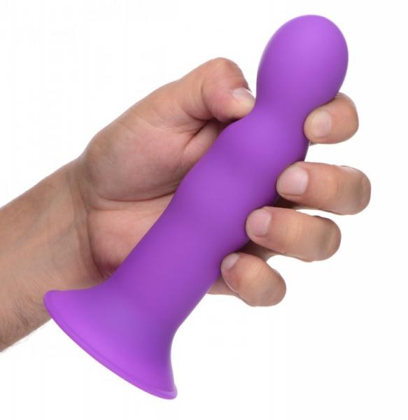 Squeeze-It Squeezable Wavy Dildo Purple