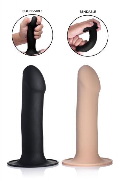 Squeeze-It Squeezable Phallic Dildo Black